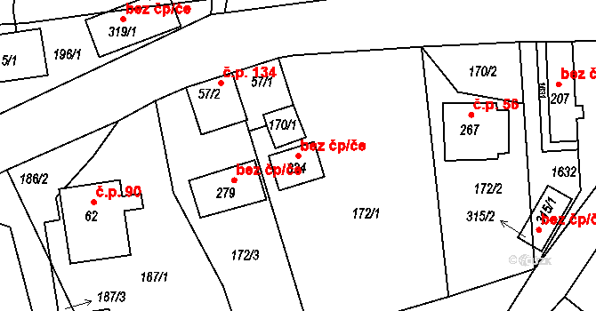 Horní Heřmanice 83467947 na parcele st. 324 v KÚ Horní Heřmanice v Čechách, Katastrální mapa