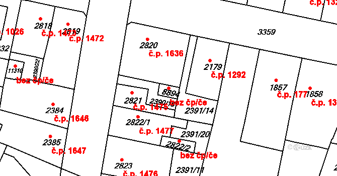 Pardubice 40417948 na parcele st. 8894 v KÚ Pardubice, Katastrální mapa