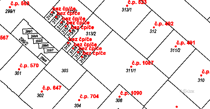 Objekt 48987948, Katastrální mapa