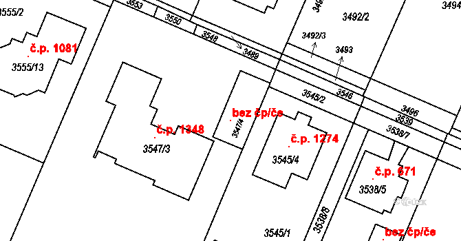 Ostrava 146137949 na parcele st. 3547/4 v KÚ Stará Bělá, Katastrální mapa