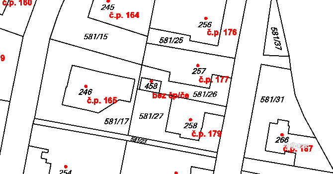 Teplice nad Metují 41687949 na parcele st. 458 v KÚ Teplice nad Metují, Katastrální mapa