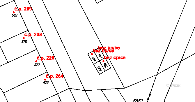 Otnice 41884949 na parcele st. 583 v KÚ Otnice, Katastrální mapa