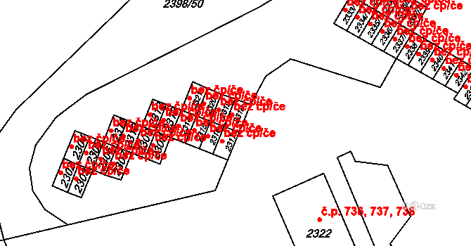 Nový Bor 43608949 na parcele st. 2318 v KÚ Nový Bor, Katastrální mapa