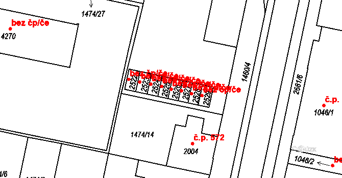 Chrudim 43724949 na parcele st. 2526 v KÚ Chrudim, Katastrální mapa