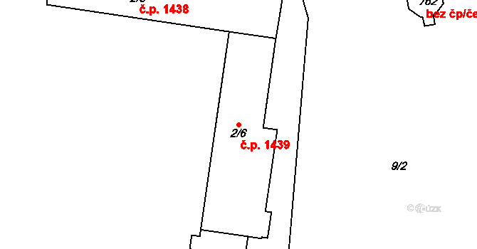 Rudná 1439 na parcele st. 2/6 v KÚ Dušníky u Rudné, Katastrální mapa