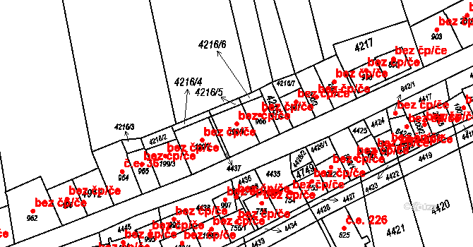 Bořetice 40034950 na parcele st. 199/1 v KÚ Bořetice u Hustopečí, Katastrální mapa