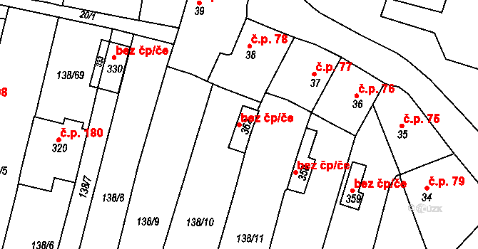 Stádlec 120484951 na parcele st. 362 v KÚ Stádlec, Katastrální mapa