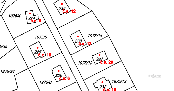 Kochnov 13, Olbramovice na parcele st. 233 v KÚ Olbramovice u Votic, Katastrální mapa