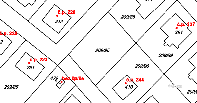 Dolany nad Vltavou 245, Katastrální mapa