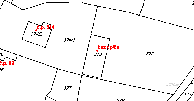 Bohuslavice 41816951 na parcele st. 373 v KÚ Bohuslavice nad Metují, Katastrální mapa