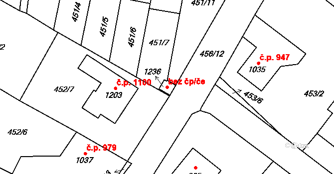 Třebechovice pod Orebem 48740951 na parcele st. 1236 v KÚ Třebechovice pod Orebem, Katastrální mapa