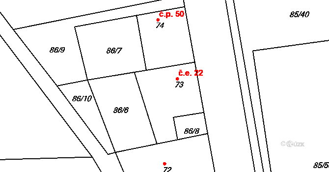 Kovářov 4, Bojanov, Katastrální mapa