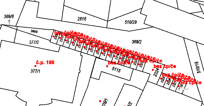 Hranice 38782952 na parcele st. 2317 v KÚ Hranice, Katastrální mapa