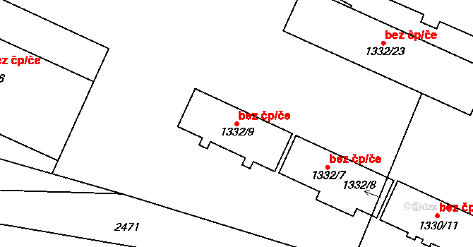 Brumov-Bylnice 42339952 na parcele st. 1332/9 v KÚ Bylnice, Katastrální mapa