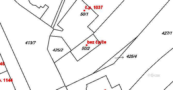 Předklášteří 46054952 na parcele st. 50/2 v KÚ Předklášteří, Katastrální mapa
