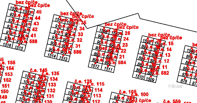 Teplice 48218952 na parcele st. 899 v KÚ Teplice-Řetenice, Katastrální mapa