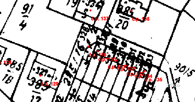 Velichovky 130 na parcele st. 328/1 v KÚ Velichovky, Katastrální mapa