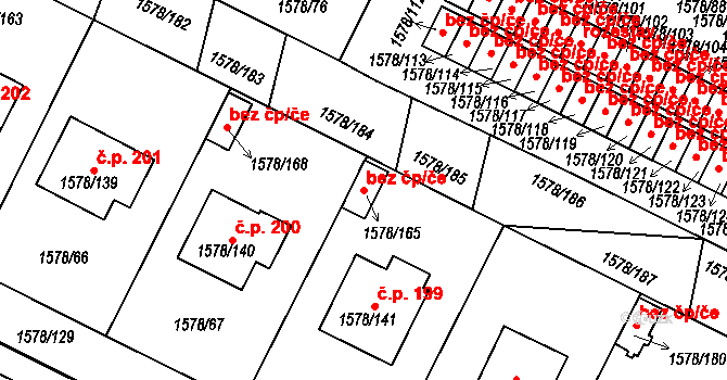 Horšovský Týn 39218953 na parcele st. 1578/165 v KÚ Horšovský Týn, Katastrální mapa