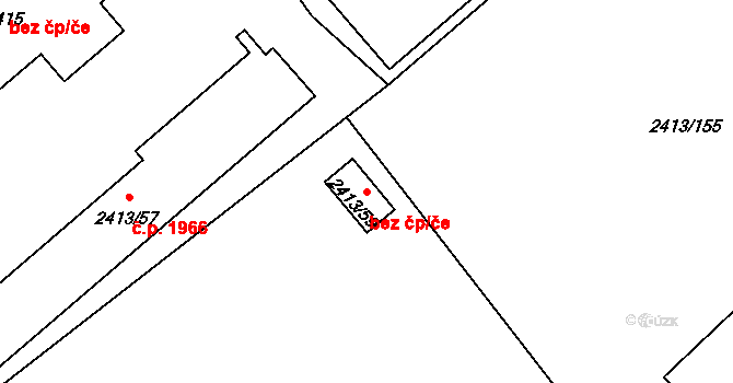 Pelhřimov 45287953 na parcele st. 2413/59 v KÚ Pelhřimov, Katastrální mapa