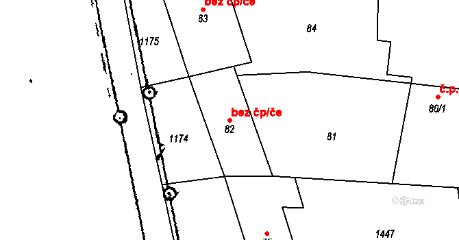 Citonice 47463953 na parcele st. 82 v KÚ Citonice, Katastrální mapa