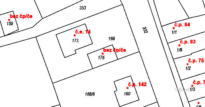 Vrbátky 50268953 na parcele st. 176 v KÚ Štětovice, Katastrální mapa