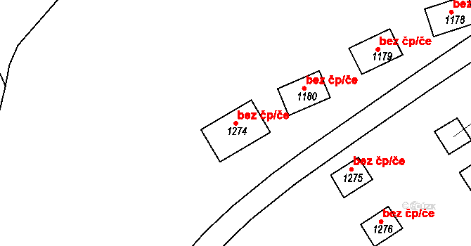 Bojkovice 41708954 na parcele st. 1274 v KÚ Bojkovice, Katastrální mapa