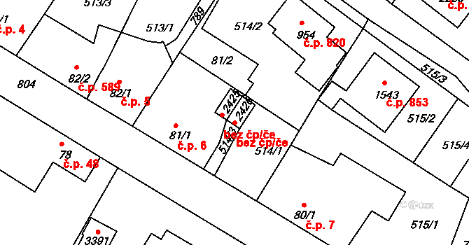 Sezimovo Ústí 48889954 na parcele st. 2426 v KÚ Sezimovo Ústí, Katastrální mapa