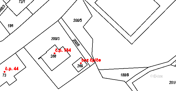Kruh 38506955 na parcele st. 269 v KÚ Kruh, Katastrální mapa