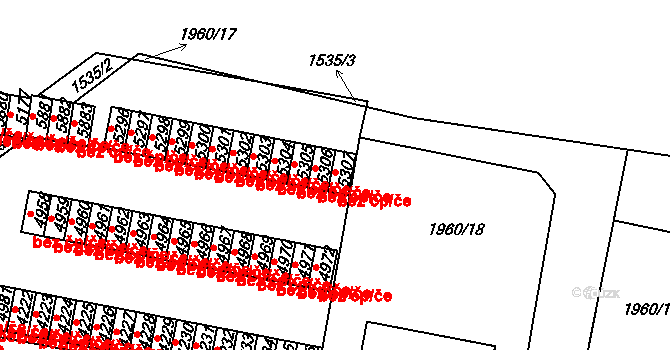 Třebíč 43302955 na parcele st. 5307 v KÚ Třebíč, Katastrální mapa