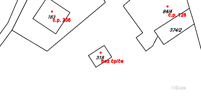 Josefův Důl 48371955 na parcele st. 318 v KÚ Josefův Důl u Jablonce nad Nisou, Katastrální mapa