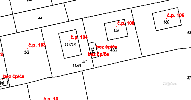 Chrastavice 99292955 na parcele st. 244 v KÚ Chrastavice, Katastrální mapa