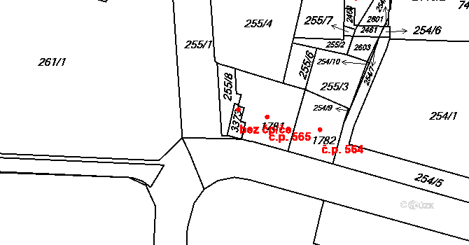 Třebíč 44161956 na parcele st. 3373 v KÚ Třebíč, Katastrální mapa
