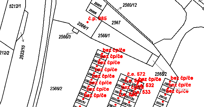 Litoměřice 47627956 na parcele st. 2561/44 v KÚ Litoměřice, Katastrální mapa