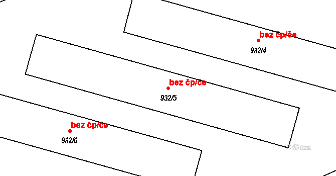 Opava 47963956 na parcele st. 932/5 v KÚ Komárov u Opavy, Katastrální mapa