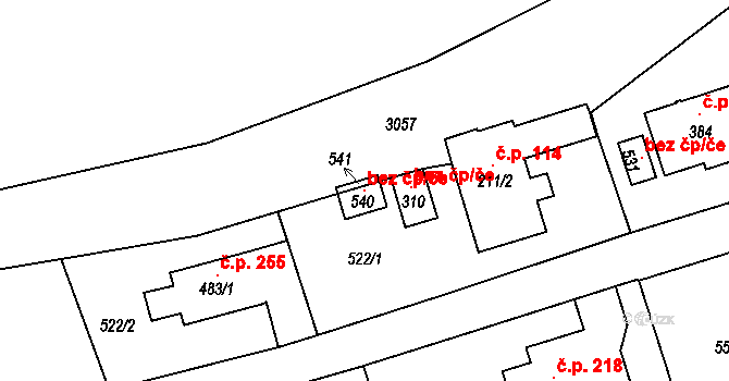 Opatovec 146033957 na parcele st. 540 v KÚ Opatovec, Katastrální mapa