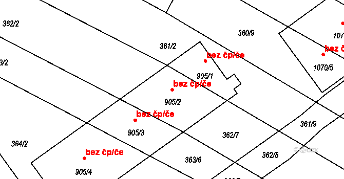 Kardašova Řečice 47543957 na parcele st. 905/2 v KÚ Kardašova Řečice, Katastrální mapa