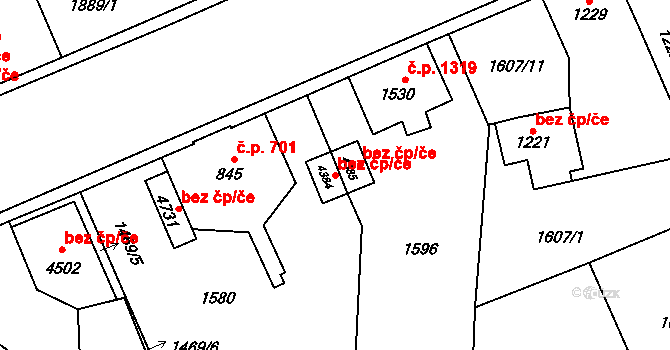 Šumperk 48515957 na parcele st. 4384 v KÚ Šumperk, Katastrální mapa