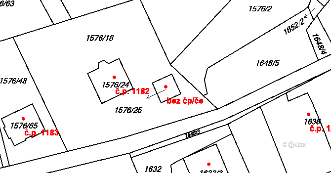 Třinec 42830958 na parcele st. 1576/25 v KÚ Lyžbice, Katastrální mapa