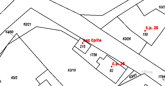 Nýrsko 80883958 na parcele st. 215 v KÚ Hodousice, Katastrální mapa