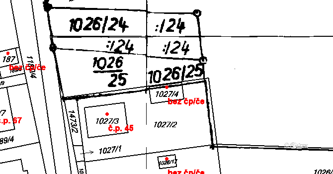 Rapšach 41426959 na parcele st. 1027/4 v KÚ Rapšach, Katastrální mapa