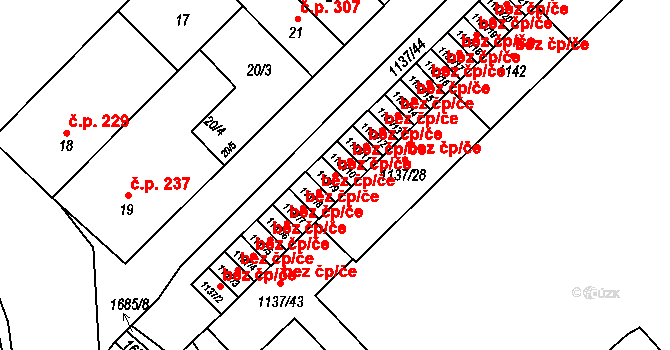 Zbýšov 46049959 na parcele st. 1137/9 v KÚ Zbýšov u Oslavan, Katastrální mapa