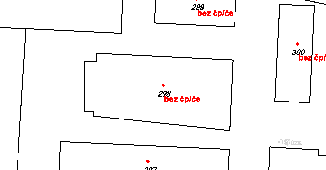 Česká Kamenice 47878959 na parcele st. 298 v KÚ Horní Kamenice, Katastrální mapa