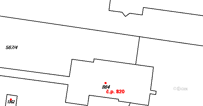 Třebechovice pod Orebem 1051 na parcele st. 567/4 v KÚ Třebechovice pod Orebem, Katastrální mapa