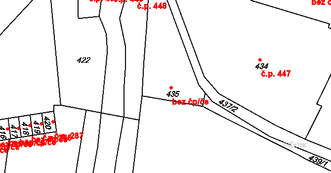 Tachov 42105960 na parcele st. 435 v KÚ Tachov, Katastrální mapa