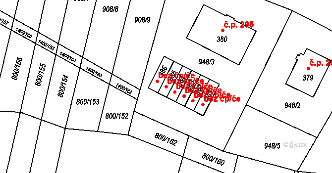 Opatov 48071960 na parcele st. 385 v KÚ Opatov na Moravě, Katastrální mapa