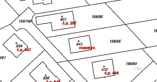 Chýně 548, Katastrální mapa