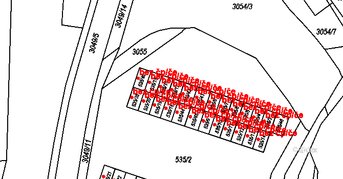 Rychnov nad Kněžnou 38489961 na parcele st. 535/17 v KÚ Rychnov nad Kněžnou, Katastrální mapa