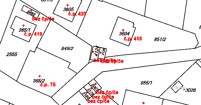 Trutnov 41836961 na parcele st. 4125 v KÚ Trutnov, Katastrální mapa