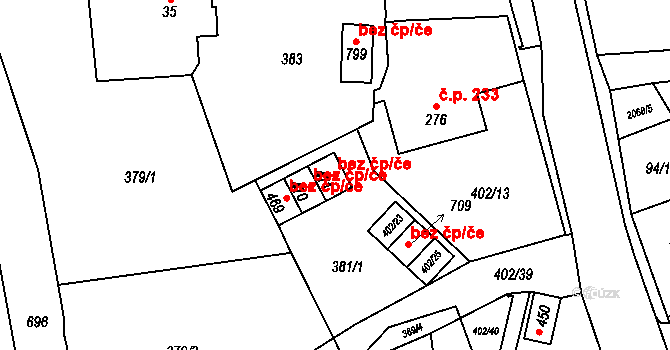 Svratouch 43748961 na parcele st. 471 v KÚ Svratouch, Katastrální mapa