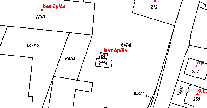 Tlumačov 45212961 na parcele st. 276 v KÚ Tlumačov u Domažlic, Katastrální mapa
